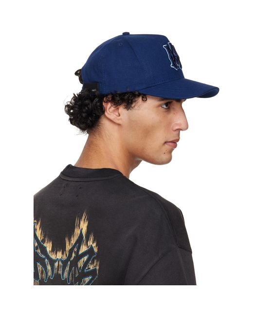 Amiri Blue Ma Outline Canvas Cap for men