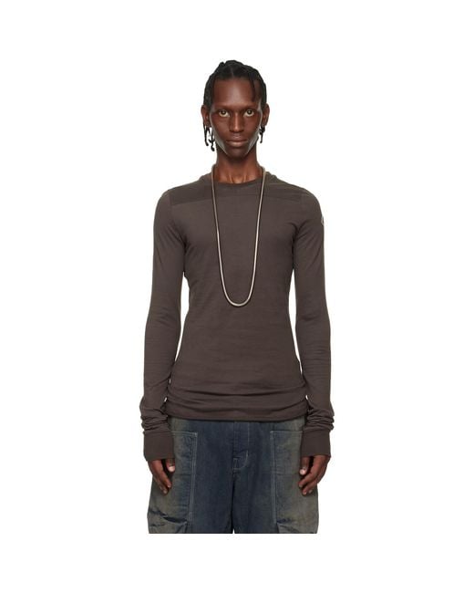 Rick Owens Black Moncler + Girder Ls T-Shirt for men