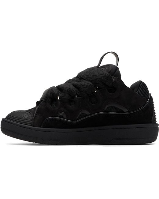 Lanvin Black Curb Sneakers