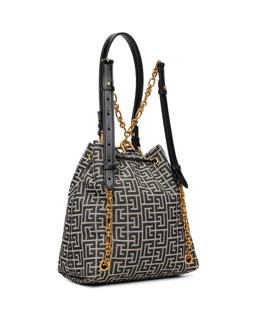 Balmain Black Pulse Monogram Jacquard Backpack