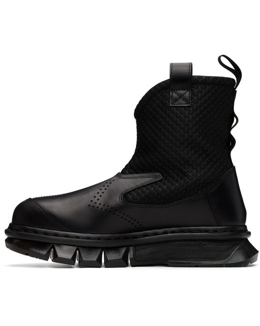 Dr. Martens Black Qubist Rigger Boots for men