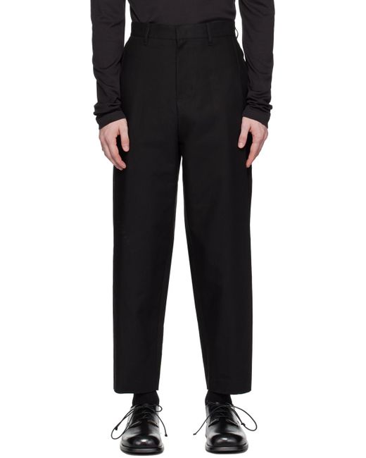 Amomento Black Garconne Trousers for men