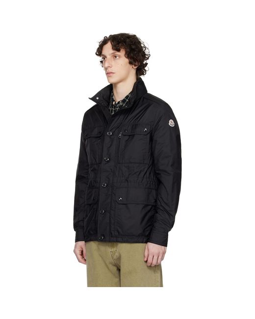 Moncler Black Lez Water-Repellent Field Jacket for men