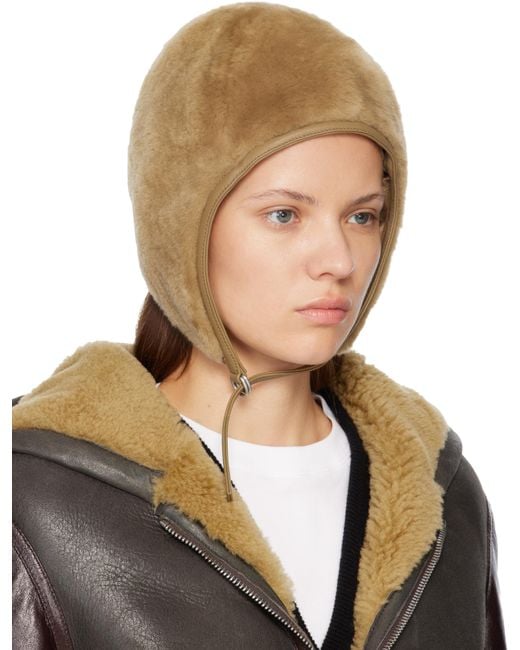 Acne Multicolor Shearling Hat