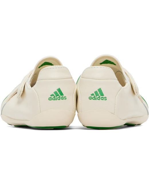 Adidas Originals White Off- & Pharrell Williams Edition Virginia Vario Flat Earther Sneakers for men