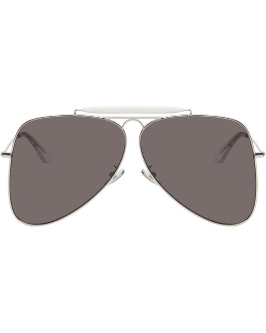 Marni Gray Show Pilot Sunglasses for men
