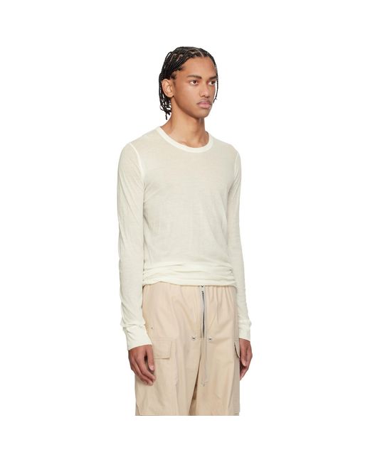 Rick Owens Multicolor Off- Temple Basic Ls T-Shirt for men
