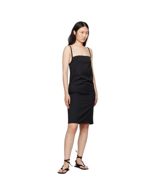 Loulou de Saison Black Blanca Minidress