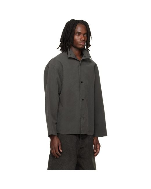 Fear Of God Black Garment Dyed Cotton Sport Jacket for men