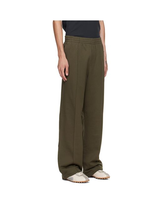 Helmut Lang Green Logo Sweatpants for men