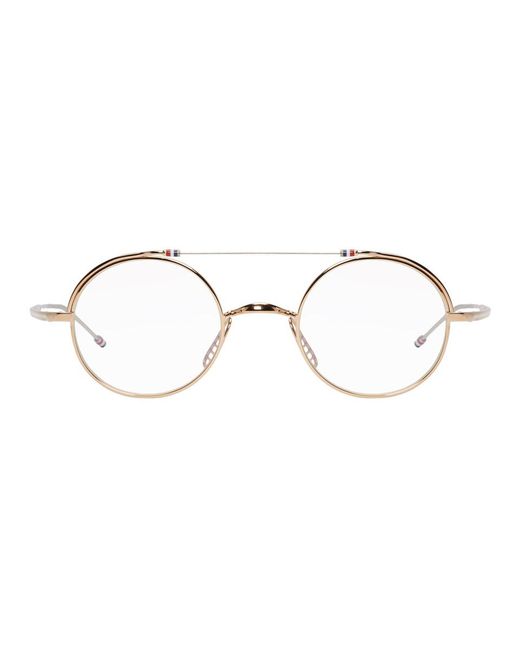 Thom Browne Metallic Gold Tb-910 Glasses for men