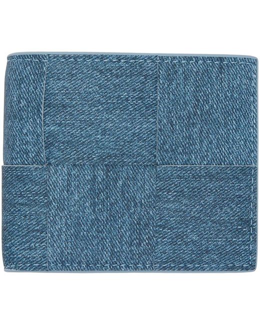 Bottega Veneta Blue Cassette Bi-fold Wallet
