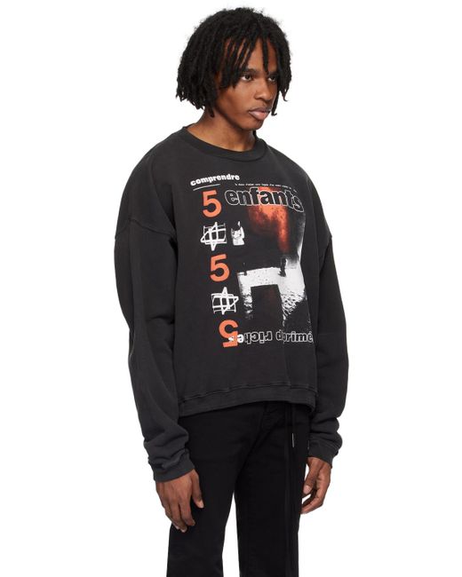 Enfants Riches Deprimes Black Comprende Sweatshirt for men