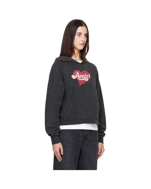 Amiri Black Heart Hoodie