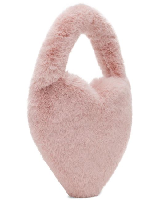 Blumarine Pink Heart-shaped 'b' Monogram Pin Bag