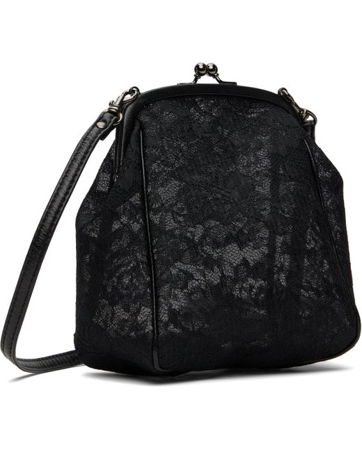 Yohji Yamamoto Black Clasp Pouch Bag