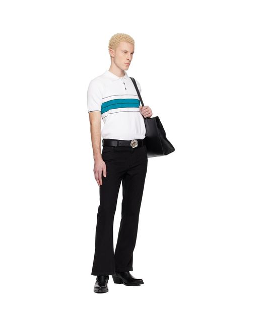 Ernest W. Baker Multicolor Striped Polo for men