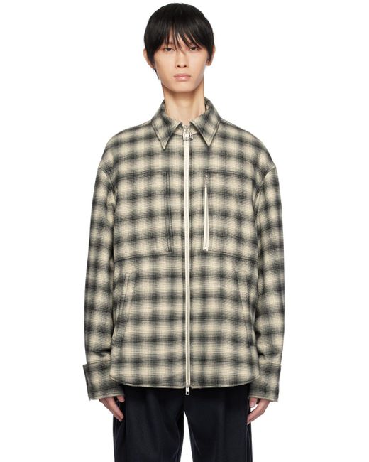 Off white checkered clearance jacket