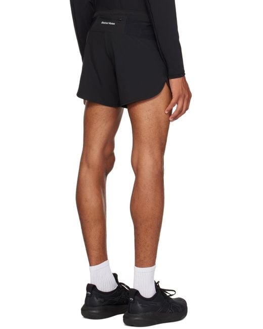 District Vision Black Spino Shorts for men