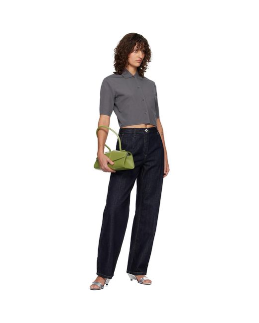 Jil Sander Black Technical Faille Shirt