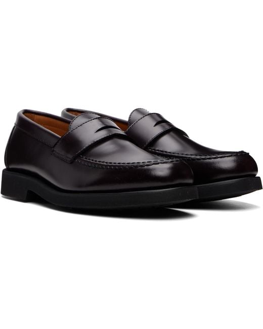 Sebago Black Ryan Brushed Po Loafers for men