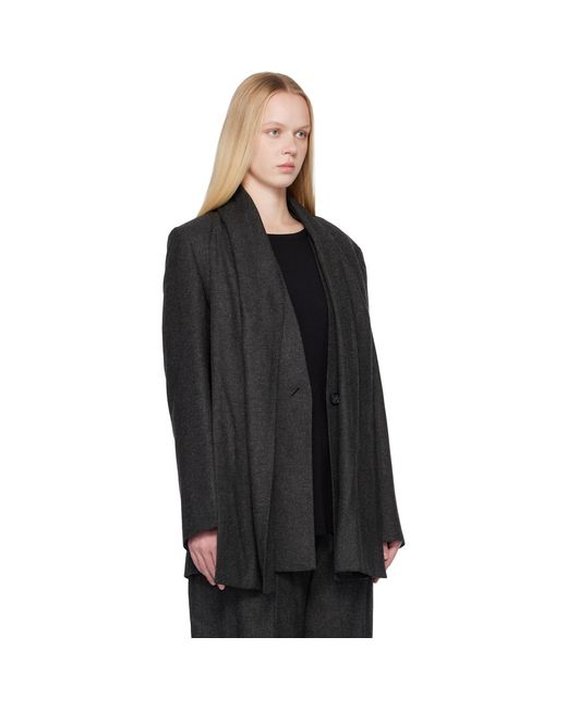 Totême Black Scarf Blazer