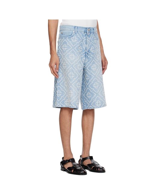 Casablanca Blue Pearl Shorts for men