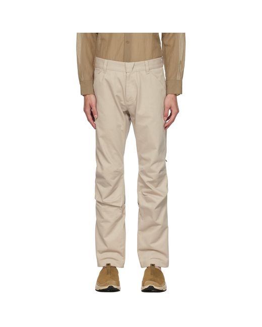 OLLY SHINDER Natural Zip Trousers for men