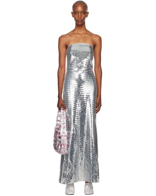 Simon Miller Sculpty Strapless Sequin Maxi Dress in Black | Lyst Canada