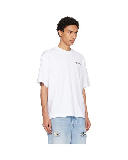 Off-White c/o Virgil Abloh White Script Skate T-Shirt for men