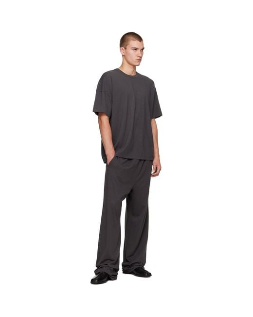 Skims Gray Jersey Lounge Oversized T-Shirt for men
