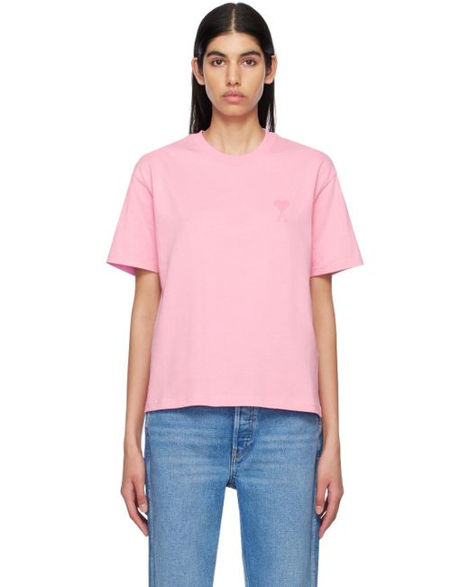 AMI Red Ami De Cœur T-Shirt