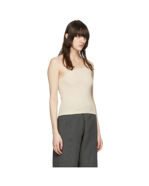 ARCH THE Black Cotton Tank Top