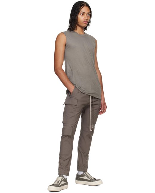 メンズ Rick Owens グレー Hollywood Mastodon Megacargo カーゴパンツ Multicolor