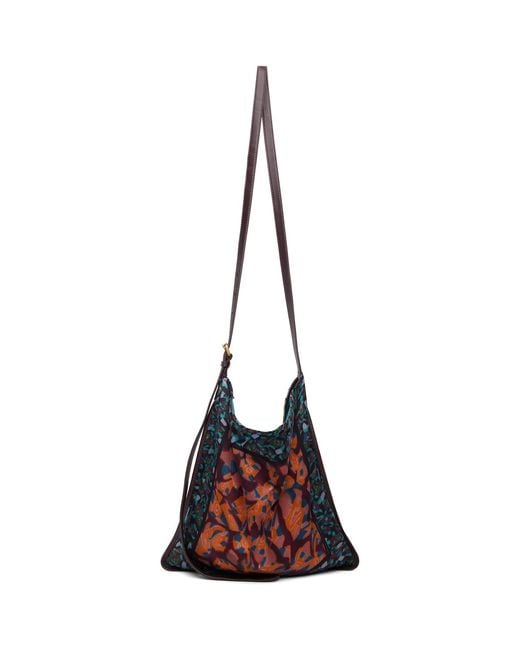 Dries Van Noten Red Small Scarf Tote
