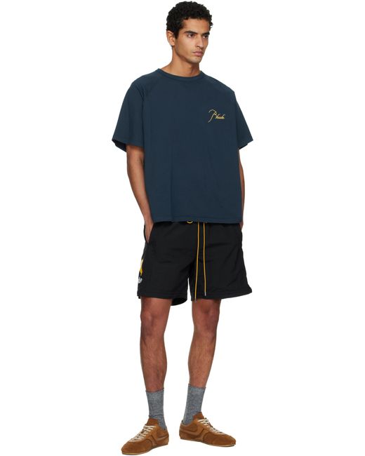 Rhude Black Moonlight Shorts for men