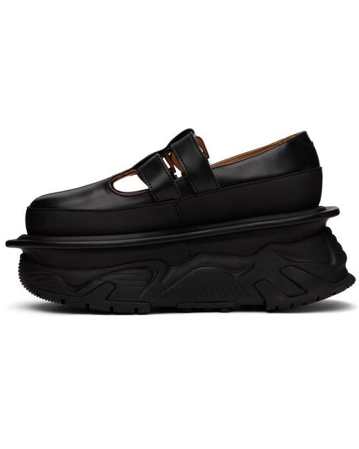 Chaussures oxford de style charles ix noires à plateforme Toga en coloris Black