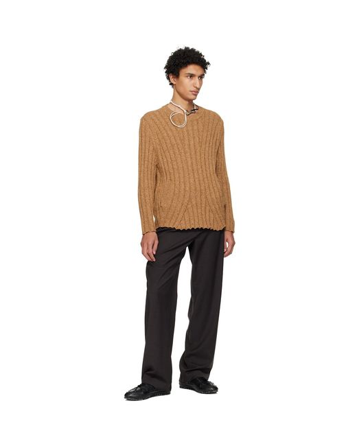 Kiko Kostadinov Black Tan Kada Knit Sweater for men