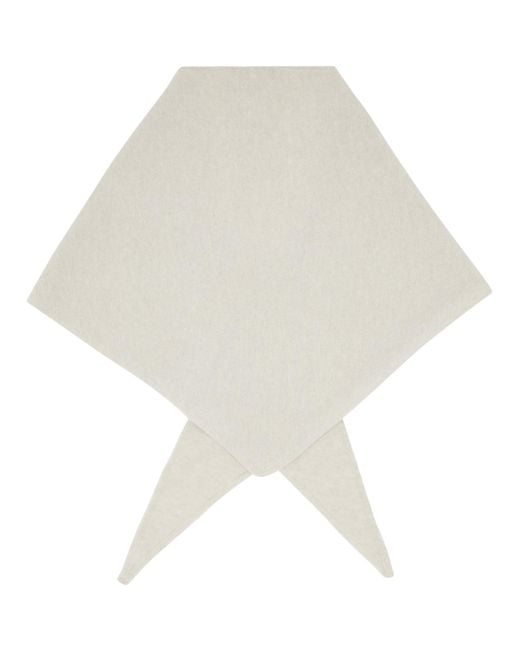 LE17SEPTEMBRE White Cashmere Blend Muffler Scarf
