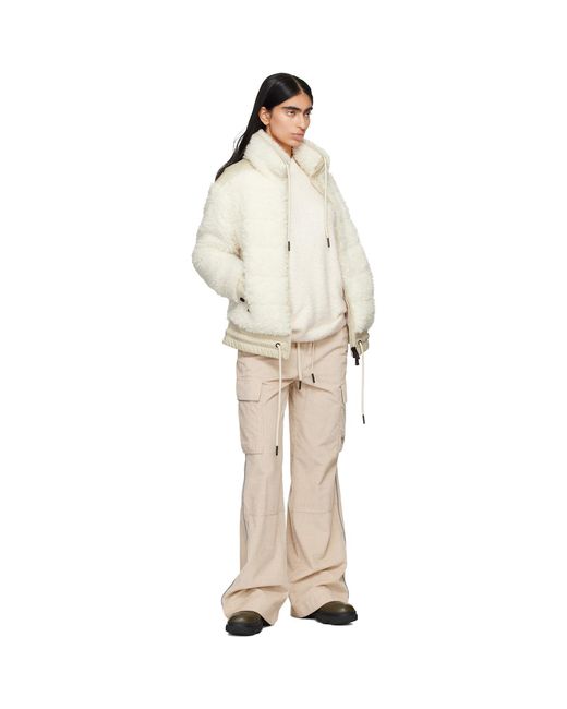 Moncler Natural Fur-Effect Down Jacket