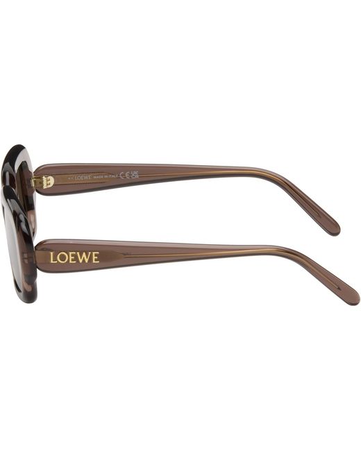 Loewe Black Rectangular Slim Sunglasses for men