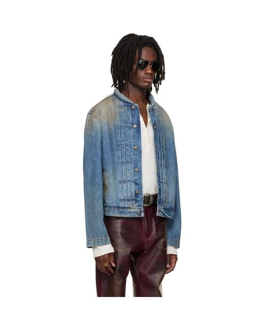 424 Blue Collection Trucker Denim Jacket for men