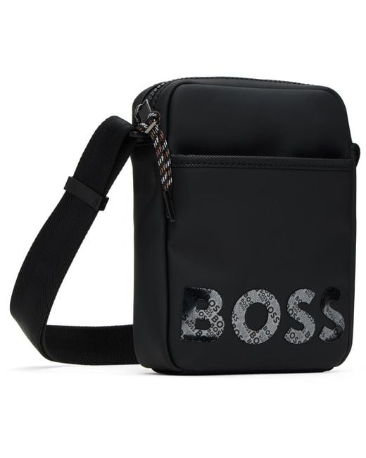 Sac messager à logo BOSS by HUGO BOSS pour homme en coloris Noir | Lyst