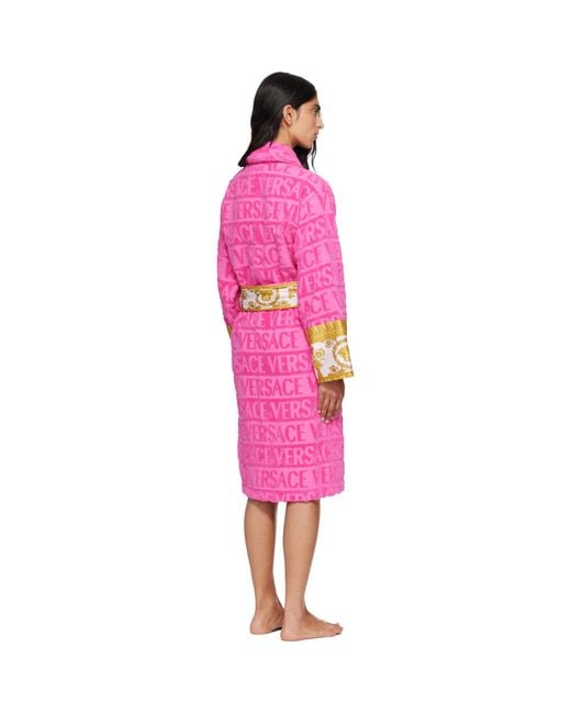 Versace Pink 'I Heart Baroque' Bathrobe