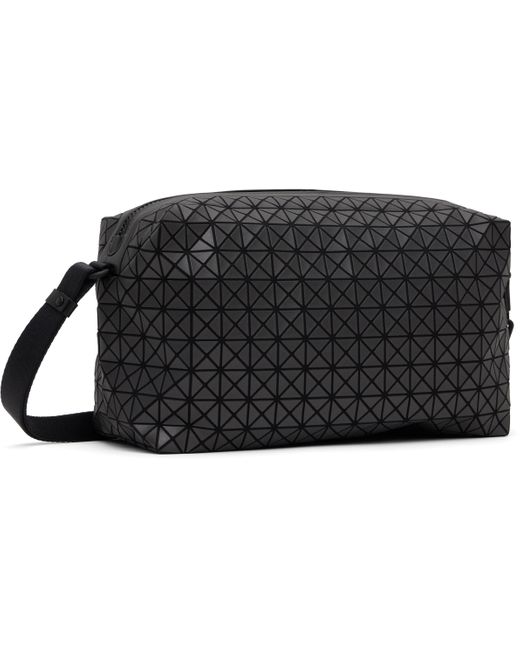 Issey Miyake Black Gunmetal Saddle Bag for men