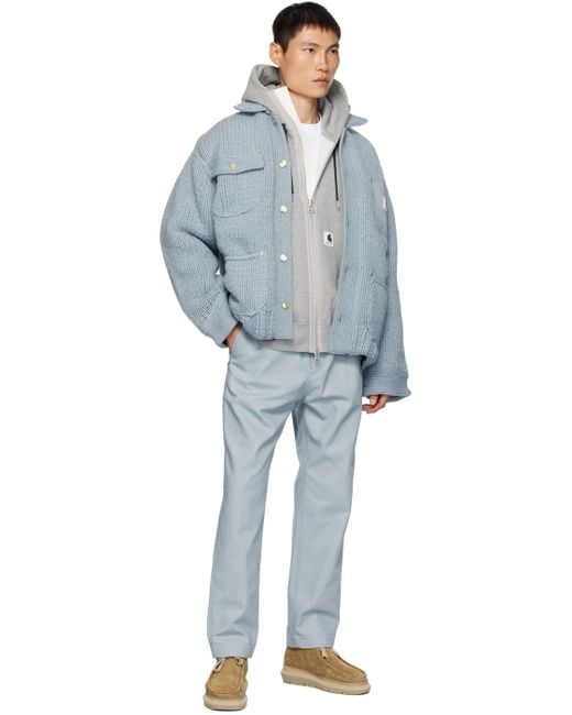 メンズ Sacai Carhartt Wipエディション グレー フーディ グレー