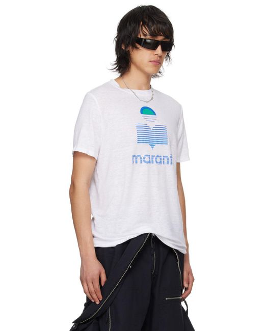 T-shirt karman blanc Isabel Marant pour homme en coloris White