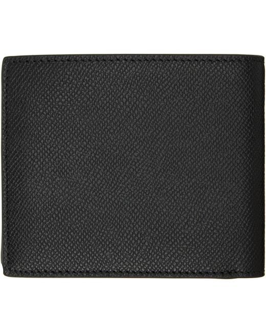 Tom Ford Black Small Grain Leather Bifold Wallet for men