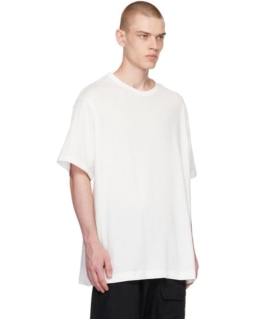 Yohji Yamamoto Off-white Crewneck T-shirt for men
