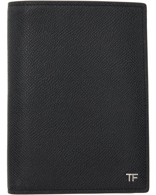 Tom Ford Small Grain Leather Passport Holder in Black for Men Lyst